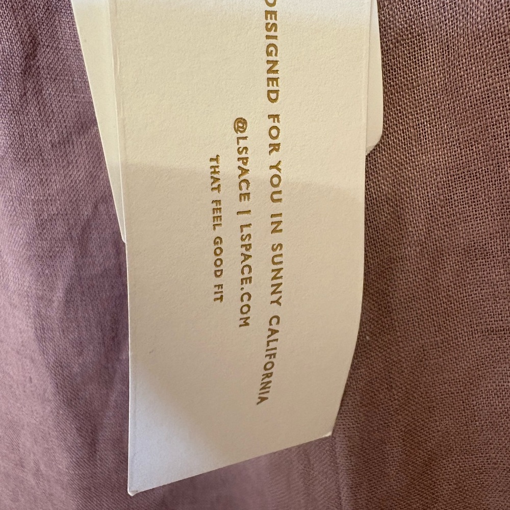 L*Space Sundown Dusty Pink Linen Cargo Pants Wide Leg Boho Coastal XL NWT - Picture 10 of 12